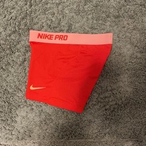 Red Orange Small Nike Pro Shorts